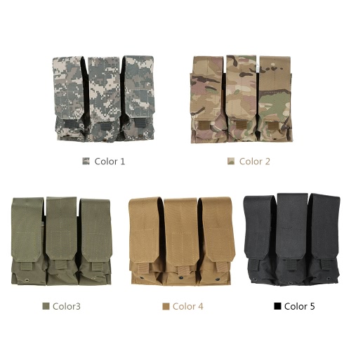 

Tactical Пистолет Модульный Тройной подсумок Военный Army Combat Mag сумка