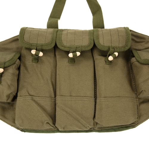 

Outdoor Canvas Vest Ammo Chest Rig Magazine Carrier Combat Vest Army Hunting Pouches Platform