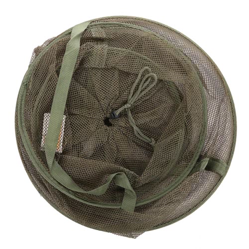 

3 Layers Quick-dry Fishing Net Trap Net Mesh Net Folding Shrimp Nets Cage Fishing Tackle 4 Sizes