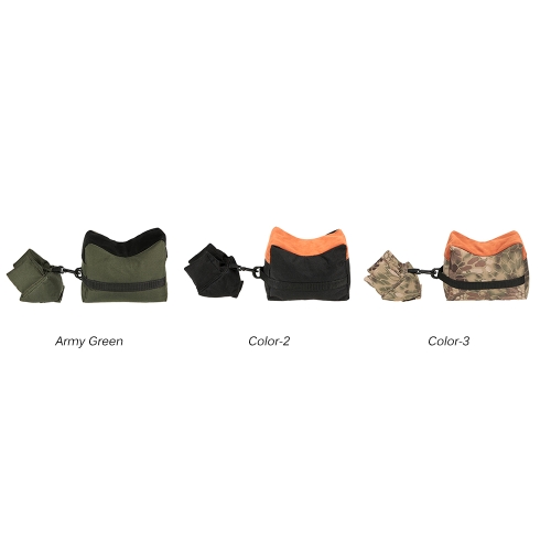 

Front & Rear Shooting Bench Rest Bags Rest Range Target Bench Unfilled Stand Hunting Tactical Accessories