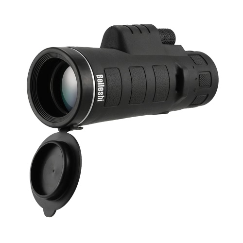 10x42 Water Resistant Compact High Powered Monocular Single Hand Focus Monocular Telescope Hunting Bird Watching Wildlife Boating with Lanyard Lens Cloth Carrying Pouch