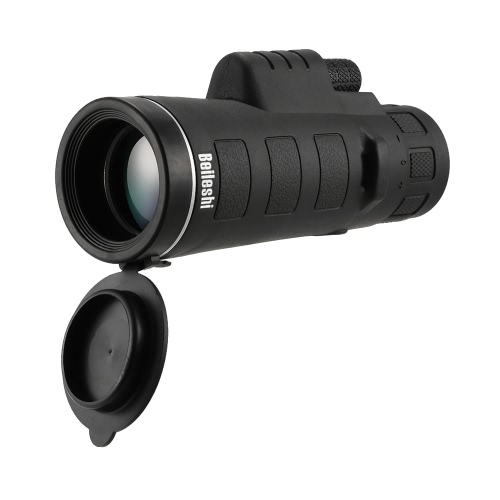 10x42 Resistente à água Compacto Monocular de alta potência Monocular de mão única Telescópio monocular Caça Observação de pássaros Navegação de vida selvagem com Lanyard Lens Pano Malas de transporte