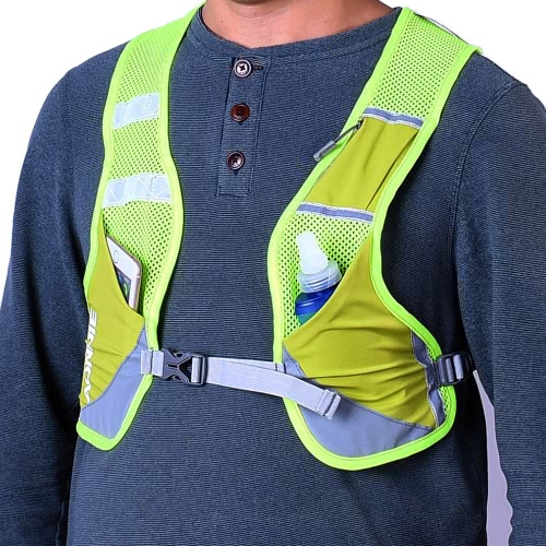 

AONIJIE Premium Reflective Running Vest Give Sport Water Bottle for Running Cycling Clothes for Women Men Safety Gear with Pocket