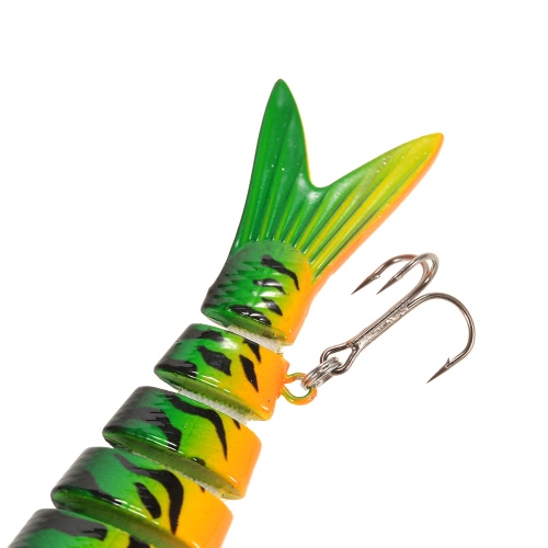 

Lixada 13.5cm/20g Lifelike 8 Jointed Sections Fishing Lure Trout Swimbait Hard Bait Fish Hook Fishing Tackle