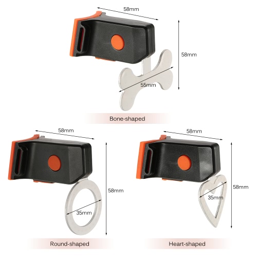 

Bicycle LED Safety Warning Light Cycling Bike Taillight Tail Rear Light Lamp Heart/Round/Bone Shaped