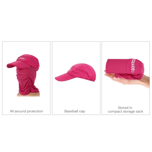 

Protection Sun Cap Removable Neck Face Flap Cover Cap for Fishing Hiking Garden Work Outdoor Activities