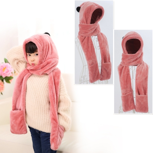 

Родительский стиль Осенняя и зимняя коллекция Cute Extra Thick and Long Comfortable Warm Female Neck Scarf Hat Gloves Three Pieces