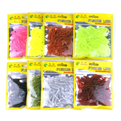 

50PCS Soft Lure T-Tail Fish Soft Bait Soft Baits Artificial Blackfish Striped Bass Fishing Gear Tackles Spinning Tools
