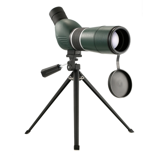 20-60x60 Cannocchiale dritto / angolato con treppiedi Portamonete portatile monoculare telescopico con treppiede Custodia per birdwatching Campeggio con zaino e sacco a pelo