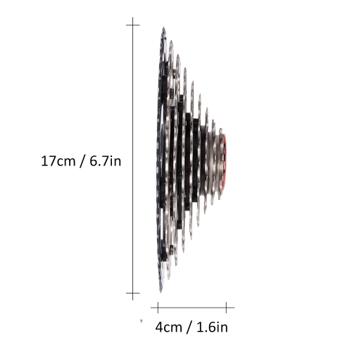 

ZTTO 11-42T 10 Speed 10s Wide Ratio Sunrace for Bicycle Bike MTB Gears Cassette Sprockets in Mountainous Region and Highway