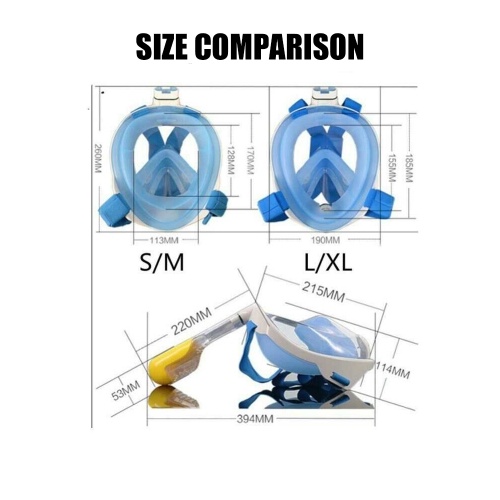 

Full Face Detachable Dry Snorkeling Mask