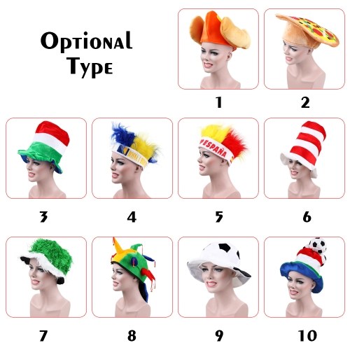 

Unique Colorful Christmas Costume Hats Stage Props for Holiday Parties and Sports Game