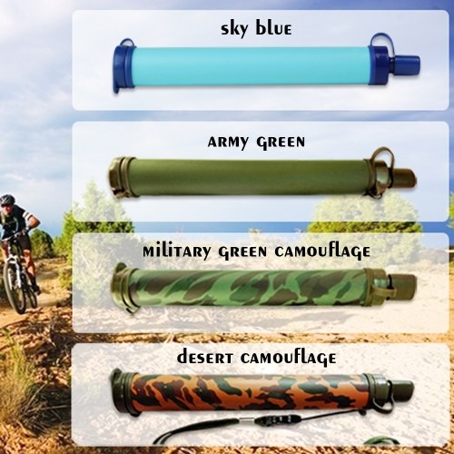 

Portable Environmental Protection Water Filter Camping Disinfect Water Purifier Cleaner Ultrafiltration Lifesaving Outdoor Purification Suction Tube Micro Clarifier