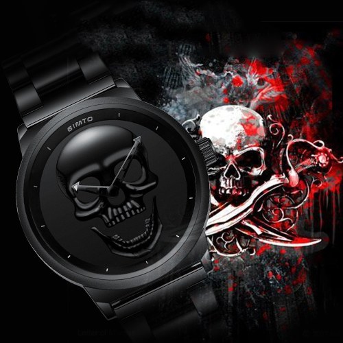 

GIMTO Fashionable Cool 3D Skull Pattern Watch