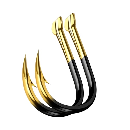 

10pcs/pack Fishing Hook Barbed Colored Tungsten Alloy Bulk Fishing Hook Fishing Supplies