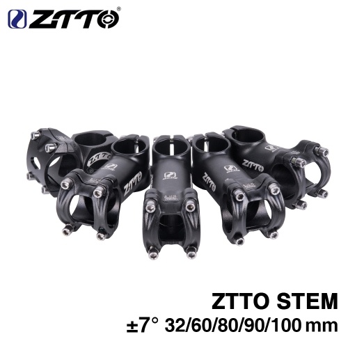 

ZTTO 32 60 80 90 100mm High-Strength Lightweight 31.8mm Stem for XC AM MTB Mountain Road Bike Bicycle Part Accessory Handlebar