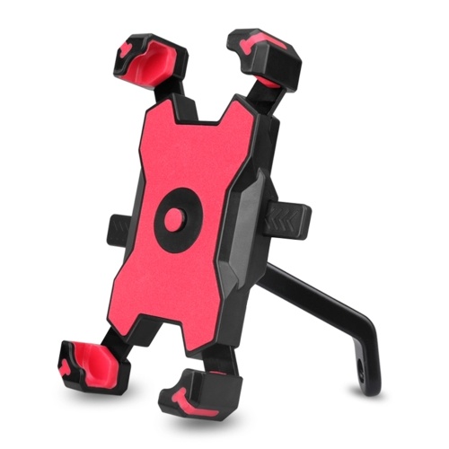 

Quick Lock Bicycle Mobile Phone Holder 360° Rotation Adjustable Motorcycle Phone Mount Rear View Mirror Phone Bracket for Mountain Bike Road Bicycle