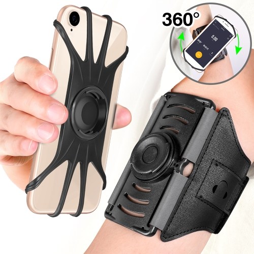 Supporto staccabile del cellulare del braccio del braccio di sport del bracciale girevole di 360 gradi per i telefoni di 4.0-6.5in per fare jogging di corsa di camminata che fa un escursione il riciclaggio