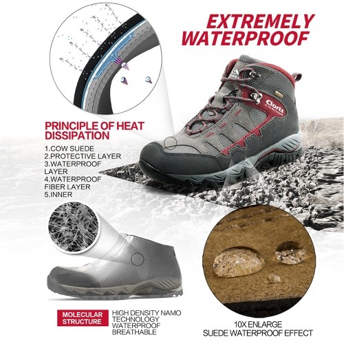 

Clorts HKM-823 Lightweight Breathable Waterproof Shoes Boots