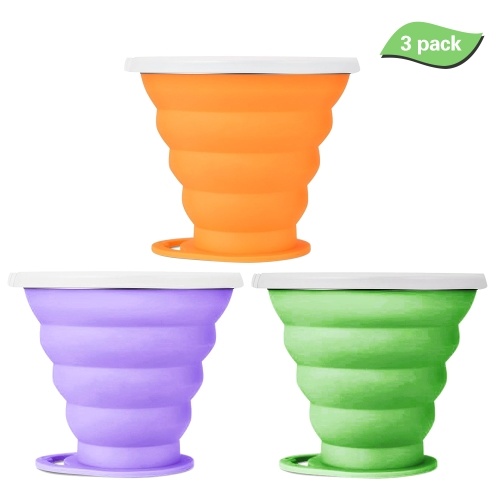 

3 Pack Silicone Collapsible Cup
