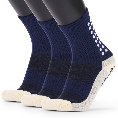 

Men's Anti Slip Football Socks Athletic Long Socks Absorbent Sports Grip Socks for Basketball Soccer Volleyball Running Trekking Hiking 1 Pairs / 3 Pairs