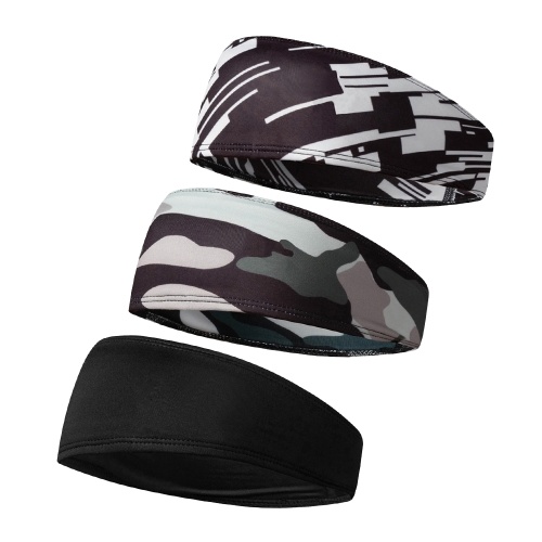 

3 PCS Headbands Sweatbands Women Men Head Bands for Sports Workout Exercise Cycling Hiking Tennis Basketball