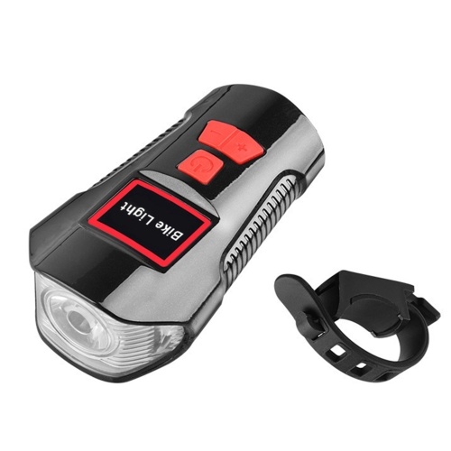 

Bike Light USB Rechargeable Cycling Headlight with 120dB Horn 4 Lighting Modes Waterproof Bicycle Front Headlights for Cycling Riding