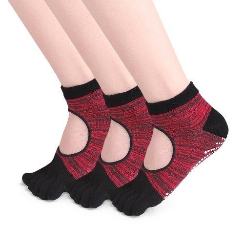

Non Slip Full Toe Yoga Socks with Grips for Women Pilates Barre Dance Fitness