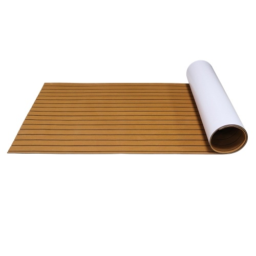 

EVA Imitation Teakwood Protections Pad Anti-Sliding Pad Antiskid Mat For Deck RV Outdoor Yacht Adhesive Vehicle Pad