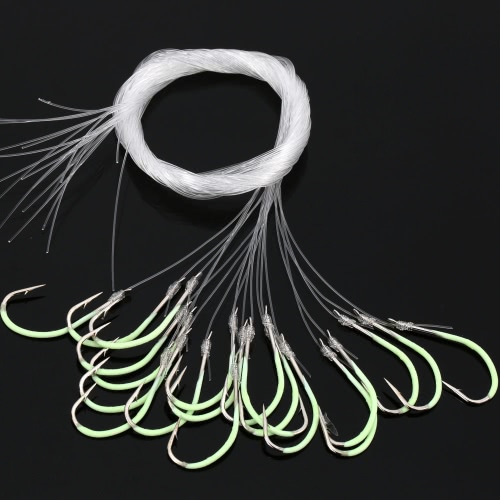 

30Pcs 12# / 14# / 16# / 18# Carbon Steel Fluorescent Fishing Hooks Fishing Tackle