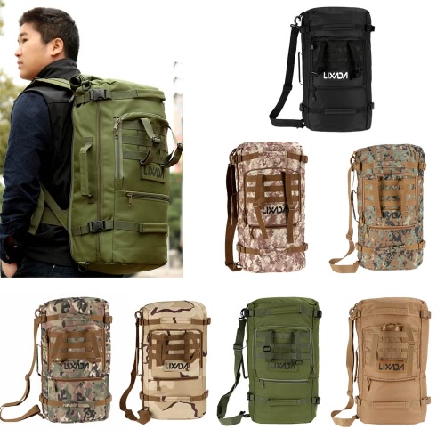 

Lixada Multifunction Outdoor Military Tactical Backpack Hiking Camping Trekking Shoulder Bag 45L