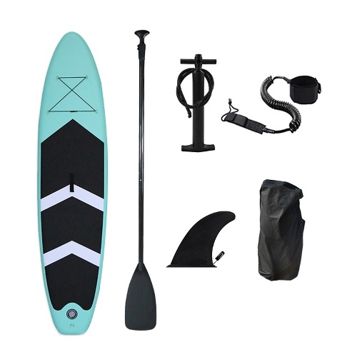 

Inflatable Standup Paddle Board Surfboard Water Sport Kayak Surf Set with Paddle Board Tail Fin Foot Rope Inflator and Carrying Bag