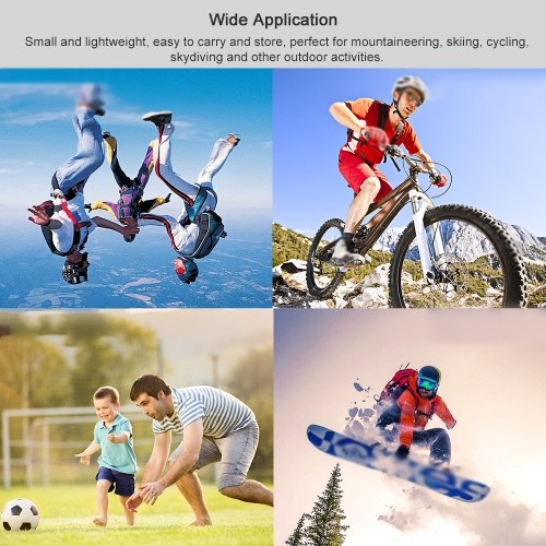 1080P Sport Camera Portable Waterproof Action Camera for Mountaineering Skiing Cycling Skydiving Outdoor Activities 