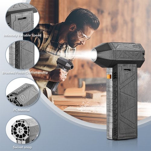 Mini Turbo Jet Fan 52m/s Turbo Violent Fan 130000 RPM Rechargeable Powerful Blower Handheld Dust Remover 4000mAh 