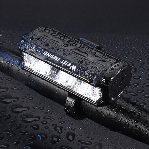 WEST BIKING 1750 Lumen High Brightness Aluminum Alloy USB Rechargeable Bike Light Road Bike Handlebar Light 