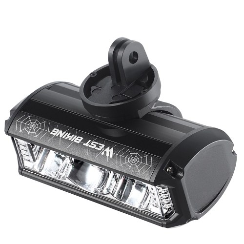 WEST BIKING 1750 Lumen High Brightness Aluminum Alloy USB Rechargeable Bike Light Road Bike Handlebar Light 