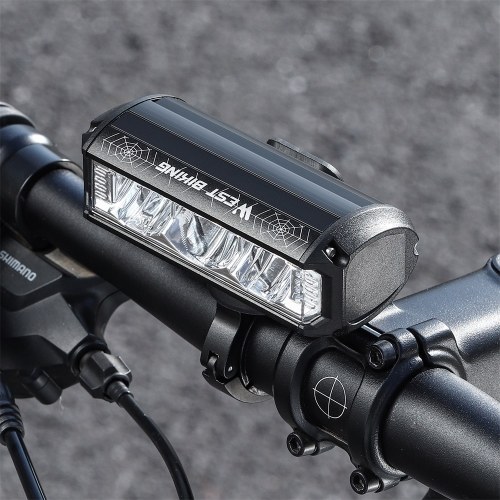 WEST BIKING 1750 Lumen High Brightness Aluminum Alloy USB Rechargeable Bike Light Road Bike Handlebar Light 