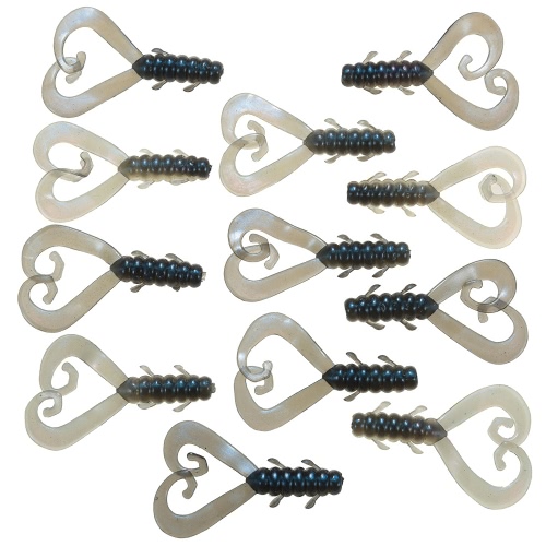 

Trulinoya 12PCS 0.9g / 43мм 3D Мягкие рыбы прикормы Swimbaits Пластиковые Искусственные Мягкие Приманки рыболовные снасти Рыба