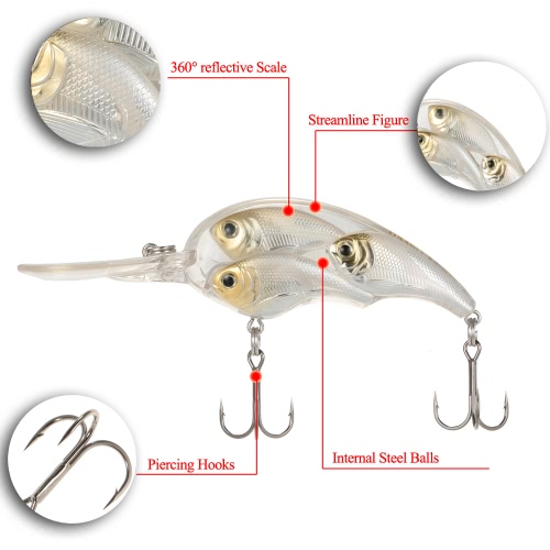 

Group Fish Lures Floating SwimBait Hard Plastic 3d Fish Eye Crankbait