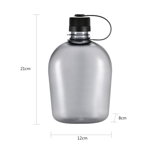 

500ml/750ml/1000ml Tactical Water Bottle with Handle Drinking Container Military Lightweight Portable for Outdoor Leisure