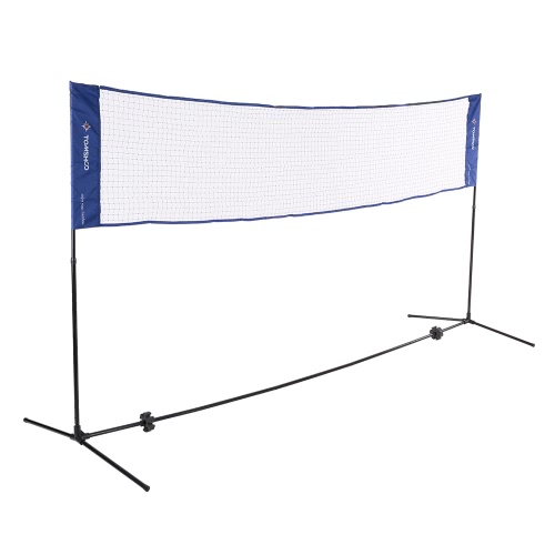 

TOMSHOO Portable Quickstart Tennis Badminton Net System Indoor Outdoor Sports Volleyball Training Square Mesh Net with Net Stand and Carry Bag 3m / 5m