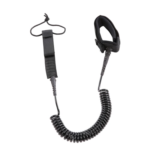 

5.5mm Thick Coiled SUP Leash Cord Body Board Bodyboarding Ankle Leash for Paddleboard Surfboard