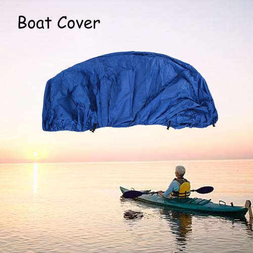 11-22 Feet Speedboat Boat Cover V-Hull Boat Cover Polyester Taffeta UV Water Resistant with Storage Bag