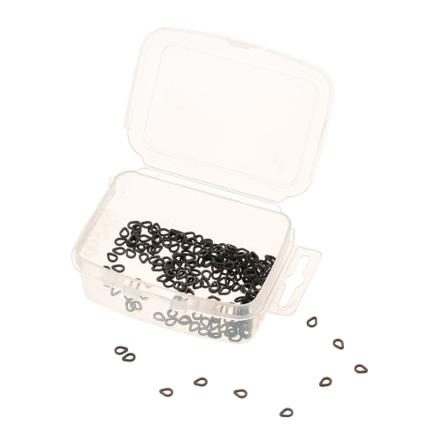 

200pcs Pear Shape Bait Rings for Carp Rigs Hooks Carp Fishing Accessory Tackle