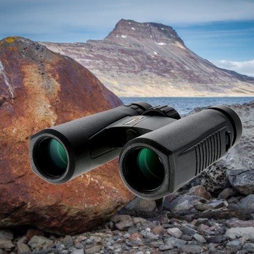 Vision Compact 10x26 HD Bak4 Dachprismenoptik Binocular Outdoor-Camping-Jagd Wandern Binocular Scope Militärteleskop