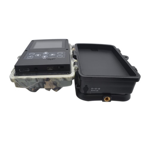 

Цифровая охотничья игра Trail Camera 2.31 "TFT LCD Display Screen 1080P HD Video 8MP CMOS с инфракрасной невидимой ИК-ночной версией 46шт 850 нм света IP56 Водонепроницаемая карта TF для захвата наружных изображений дикой природы