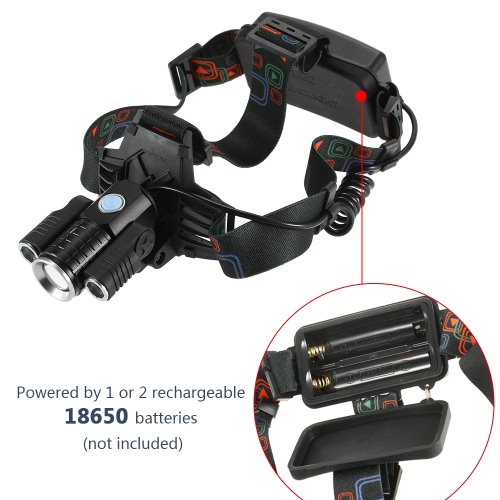 

Headlamp Led 3000 Lumen Headlight Flashlight Zoom Flashlight Torch LED Head Lights Lamp
