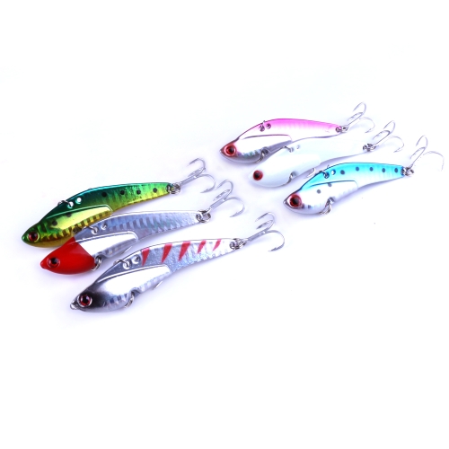 

7.5cm / 21g Vibration Fishing Lure Твердый металл VIB Rattle Lures Sinking Bait Spinner Blade Fishing Lure Swimbait Fishing Sackles