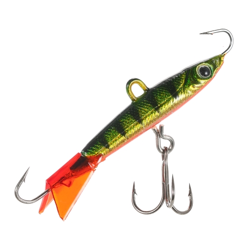 5.7 cm 10g Cebos de Pesca de Metal Señuelos de Pescado Duro Señuelo de Pesca de Hielo Bait Balance Jig Hook con Barb