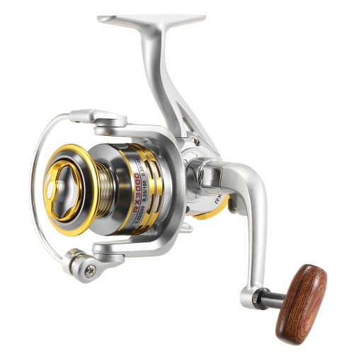 12 rolo de pesca BB Spinning 5.1: 1 Gear Ratio Fishing Reel para River Lake Sea Fishing